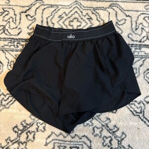 Black alo shorts